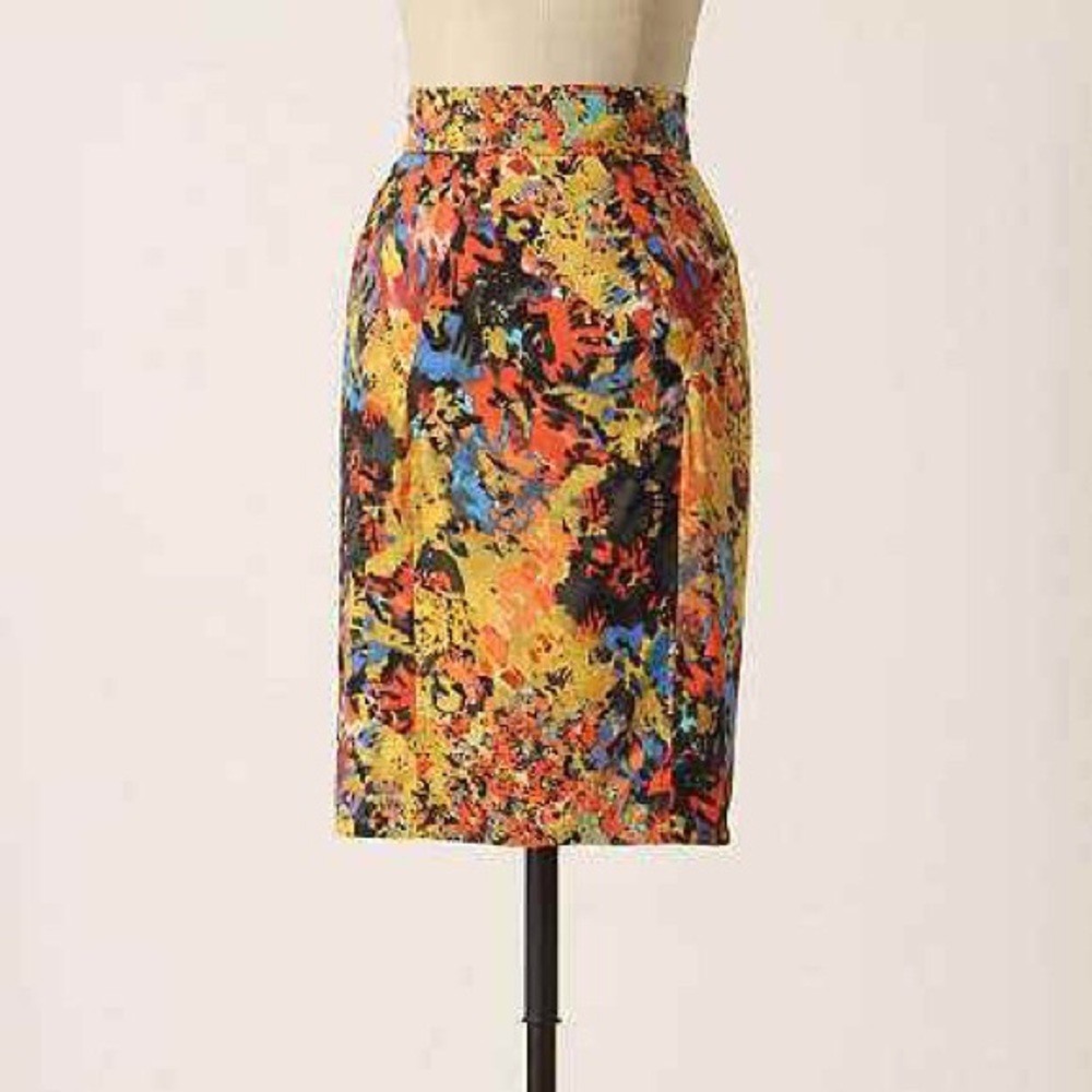 Tracy Reese Anthropologie Bold Colour Pencil Skirt
